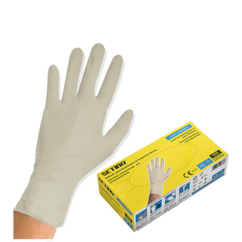 Mănuși din latex pudrate Setino, mărimea XL