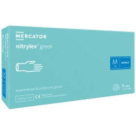 Mănuși din nitril verde Nitrylex, verde mentă