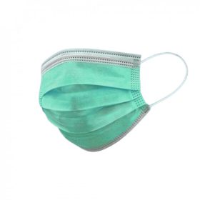 Mască de protecție verde cu trei straturi