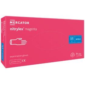 Mănuși de nitril magenta Nitrylex