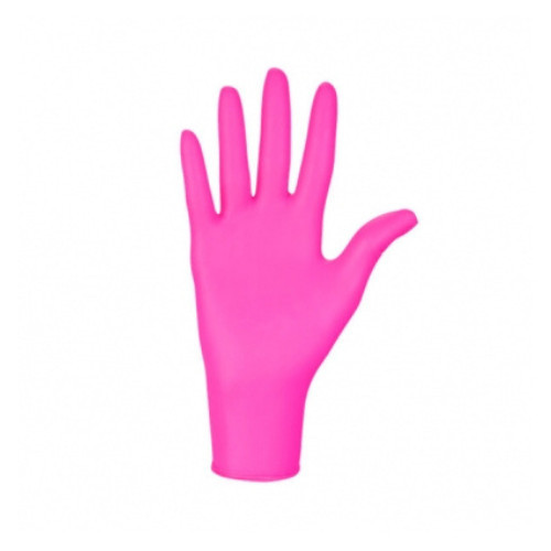 Mănuși de nitril magenta Nitrylex, mărimea XS
