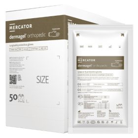   Mănuși sterile ortopedice Mercator Dermagel din latex rezistente la rupere