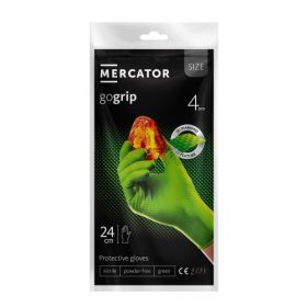Mănuși nitril Mercator GoGrip verzi premium, 4 bucăți