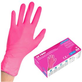 Mănuși Setino roz din nitril
