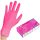 Mănuși Setino roz din nitril mărimea XS