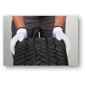   Mănuși MERCATOR tech albe cu buline din BUMBAC, mărimea XXL