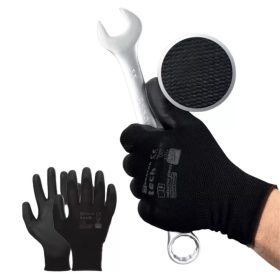 Mănuși MERCATOR tech negre+negre din PU mărimea XL